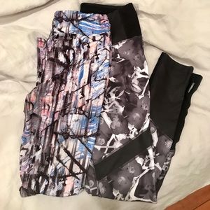 Two Pairs of Patterned leggings